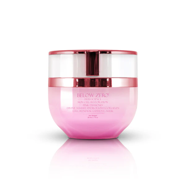 Below Zero Pink Diamond Divine Summit Hydrolyzed Collagen Cell-Renewal Layering Mask